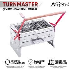 Çevirme Mekanizmalı Krom Mangal - Argeus Turnmaster