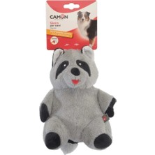 Camon Polyester Gıcırtılı Rakun ve Goril Şeklinde Eğlenceli Köpek Oyuncağı 23 cm