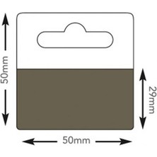 Aso Plastik Yapışkanlı Ürün Askısı 5x5 cm Rulo (1000 Adet - TA400GR) HT345