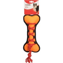 Camon Örgülü Ipli Polyester Kemik Şeklinde Eğlenceli Köpek Oyuncağı 30 cm