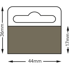 Aso Plastik Yapışkanlı Ürün Askı Etiketi 3,6x4,4 cm Rulo (1000 Adet - TA250GR) HT352