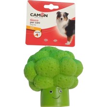 Camon Sesli Vinil Brokoli Şeklinde Eğlenceli Köpek Oyuncağı 13 cm