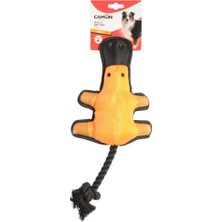 Camon Ipli ve Gıcırtılı Platipus Ördek Şeklinde Dayanıklı Naylon Köpek Oyuncağı 38 cm