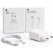 Esmer Bilişim Apple Uyumlu 20W Usb-C Hızlı Şarj Adaptörü + Lightning Kablo  Orijinal Kalite (8-14 Pro Max Uyumlu)1 Yıl Mağaza Garantili