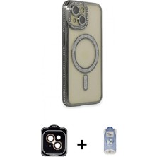 Marsilyan™- iPhone 14 Kılıf Zirve Doku Prime - Siyah Joko Magic 5d Cam + Pvd Metal Kamera Lens - Tu