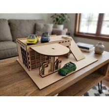 My Kids Room Ahşap Oyuncak Benzinlik ve Garaj