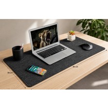 Wooly Life Laptop Bilgisayar Pedi Mouse Pedi Masa Üstü Düzenleyici 30X80 Keçe