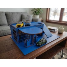 My Kids Room Ahşap Oyuncak Benzinlik ve Garaj