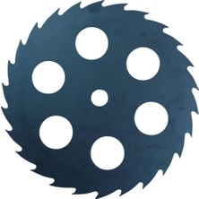 Siyah Motorlu Tırpan Testeresi, Delikli Uçlu, 26 Diş, Daire Tepsi, 305X25.4X1.5MM, 26T