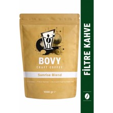 Sunrise Blend Filtre Kahve 1 kg (1000 Gr) Öğütülmüş - Sert Içim Dengeli Tat