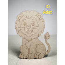 My Kids Room Sevimli Aslan Boyama Aktivite Sanat Okul Öncesi Anaokulu Kreş Etkinlik Seti 10LU