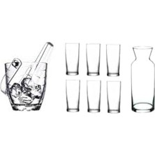 Rakı Bardak ve Buz Kovası Seti 9 Prç