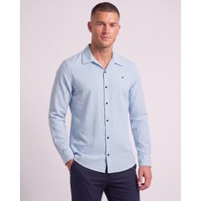 Cliento Pamuklu Keten Slim Fit Modern Erkek Gömlek