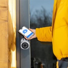 Smart Akıllı Kapı Kilidi | Gümüş Seri 5'li Giriş Parmak Izli Mobil Şifre Kart Smartlock X8052