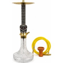 Victor Premium Kuru Kafa Nargile Takımı – Gold Detaylı Paslanmaz Çelik Nargile Seti | Lüle ve Marpuç Dahil Full Set