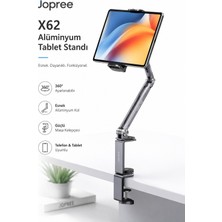 Jopree X62 Alüminyum Tablet Standı- Ayarlanabilir AÇI-360’ Dönebilen Gövde