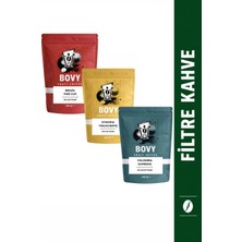 3\'lü Nitelikli Filtre Kahve Tadım Seti 3X250GR (750GR) Öğütülmüş  - 82-84 Sca Puan