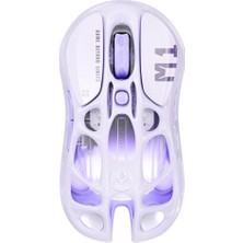 Mercury M1 Pro Oyun Faresi, Hafif Magnezyum Alaşımı, 26.000 Dpı, PAW3395DM Sensör, 5 Programlanabilir Düğme, Destek Kablolu/2.4ghz/bt, 200 Saate Kadar Pil Ömrü (Mor)