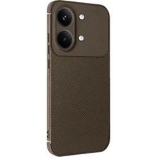Hayat Store Xiaomi Poco X8 Pro Max Auto Focus Karbon Kapak - Kahverengi