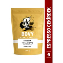 Etiyopya Yirgacheffe Nitelikli Espresso Çekirdek 1 kg - 84 Sca Puanı