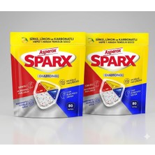 Asperox Sparx Diamond Bulaşık Makinesi Kapsülü 2X80 Li 160 Kapsül