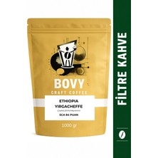 Etiyopya Yirgacheffe Nitelikli Filtre Kahve 1 kg Öğütülmüş - 84 Sca Puanı