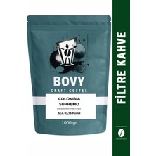 Kolombiya Supremo Nitelikli Filtre Kahve 1 kg Öğütülmüş - 83.75 Sca Puanı