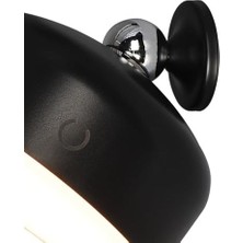 Lenda 02 Siyah Şarjlı Ledli Aplik 1X1.8W 3000K
