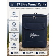 Wallery Bags 27 Litre Isı Yalıtımlı Sırt Çantası Piknik Kamp Plaj Termos Sıcak Soğuk Termal Çanta