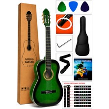 Victor Klasik Gitar Seti Yeşil Renk