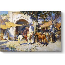 Frederick Arthur Bridgman - Çarşı Tablosu 90 x 60