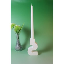 Lusora Design Dekoratif Kıvrımlı Şamdan