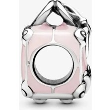 Lovecharm Pembe Valiz Charm S925 Ayar Gümüş