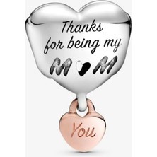 Lovecharm Seni Seviyorum Anne Kalp Charm S925 Gümüş
