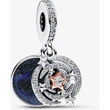 Lovecharm Iki Renkli Kayan Yıldız Çift Sallantılı Charm