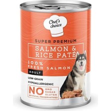 Chef's Choice Tahılsız Somonlu Pirinçli Ezme Köpek Konservesi 400 gr