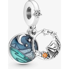 Lovecharm Kamp ve Gece Gökyüzü Çift Sallantılı Charm