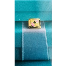 Lovecharm Marka Araba Model Pembe Gold Italyan Charm