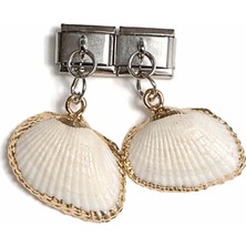 Lovecharm Deniz Kabuğu Figürlü Italyan Charm – Çelik Bileklik Uyumlu Sallantılı Charm