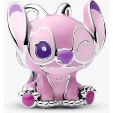 Lovecharm S925 Ayar Disney Lilo ve Stitch Angel Charm