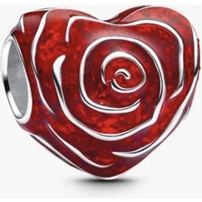 Lovecharm Gül Kalp Charm S925