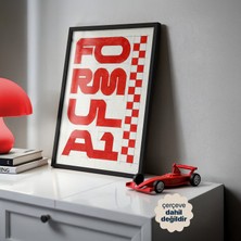 Persona Istanbul "formula 1: Hızın Anatomisi" - Tipografik Eskiz Posteri (Çerçevesiz)
