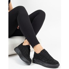 Uway Kadın Dantel Detaylı Içi Hakiki Deri Ortopedik Taban Sneakers Ayakkabı
