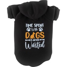 JesPawty Siyah Kapüşonlu Köpek Kıyafeti