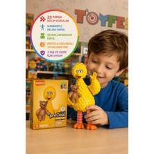 Toyfest Susam Sokağı Minik Kuş Blokees Sesame Street Blokees Big Bird Figür Model Kit 14 cm
