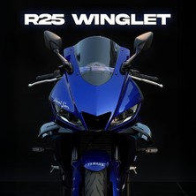 Betispaw Studio Yamaha R25 (2019-2024) Yan Kanat Winglet Motosiklet Aksesuar Modifiye