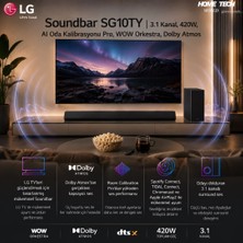Samsung Lg Soundbar SG10TY | 3.1 Kanal, 420W, Aı Oda Kalibrasyonu Pro, Wow Orkestra, Dolby Atmos