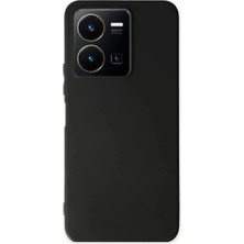 Elivora Newface Vivo Y35 Kılıf First Silikon - Siyah