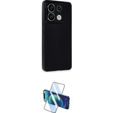 Teknoparkx Ieg™ Redmi Note 13 4g Kılıf Atlas Minimal Prime - Siyah 3D Antistatik Seramik Nano Ekran Koruyu