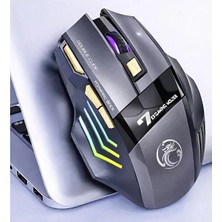 Exonix Imce Gwx7 Kablosuz Şarjlı Rgb Gaming Mouse Sessiz Tık Oyun Faresi 3200DPI 7 Tuş